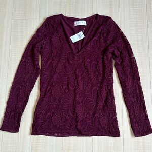 Maroon top